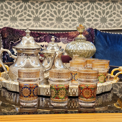 12 Verres à thé marocaines de luxe